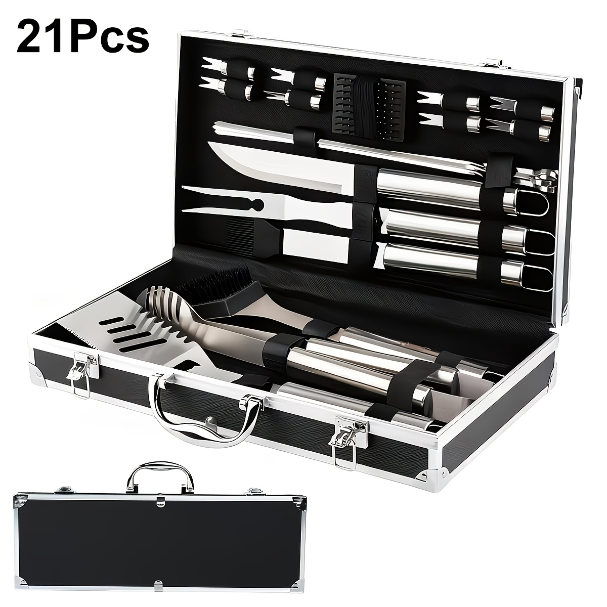 9/21pcs of Barbecue Accessorie - Camping Cooking Without Electricity avis et prix