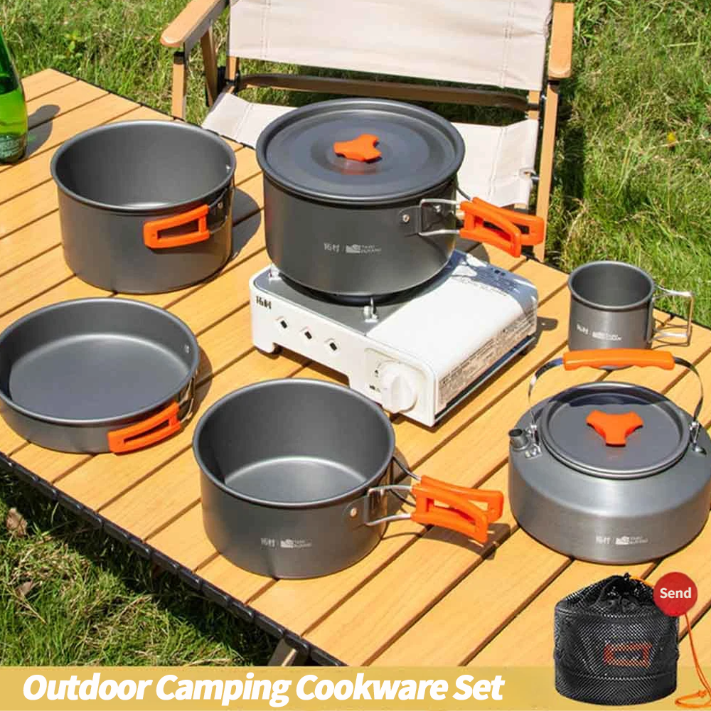 Camping Cookware Set Outdoor C - Camping Cooking Set With Kettle avis et prix