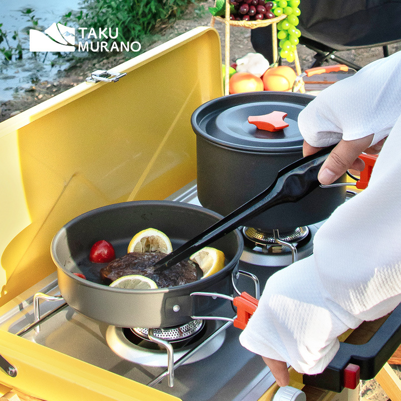Camping Cookware Set Outdoor C - Camping Cooking Set With Kettle avis et prix