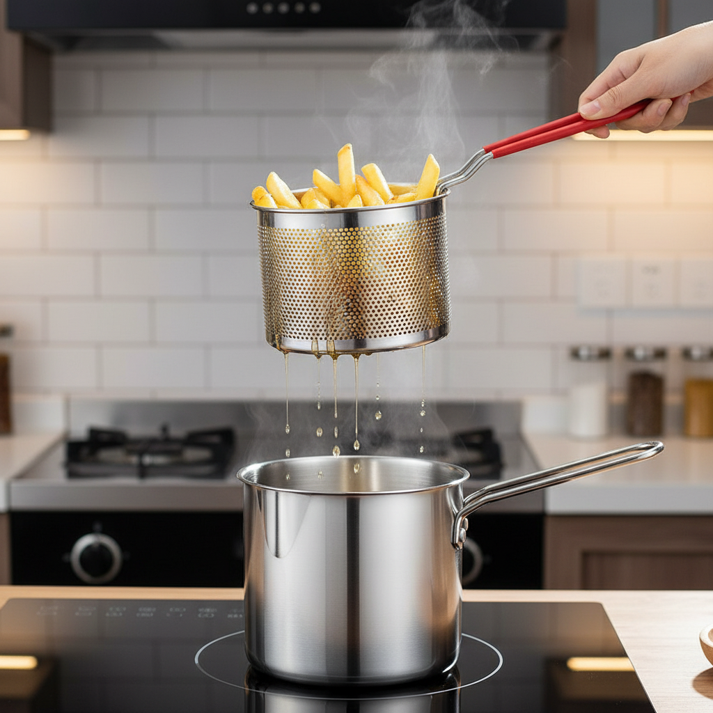 Stainless Steel Deep Frying Po - Camping Cooking Tool Set avis et prix