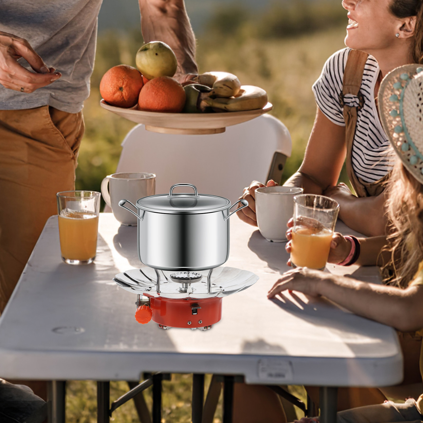 Portable Mini Lotus Gas Stove  - Camping Cooking Range avis et prix