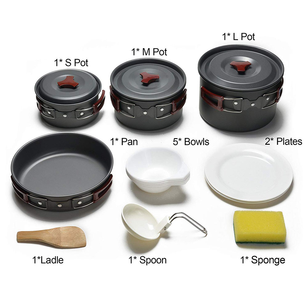 Outdoor Camping Cookware Kit N - Camping Cooking Gear Set avis et prix