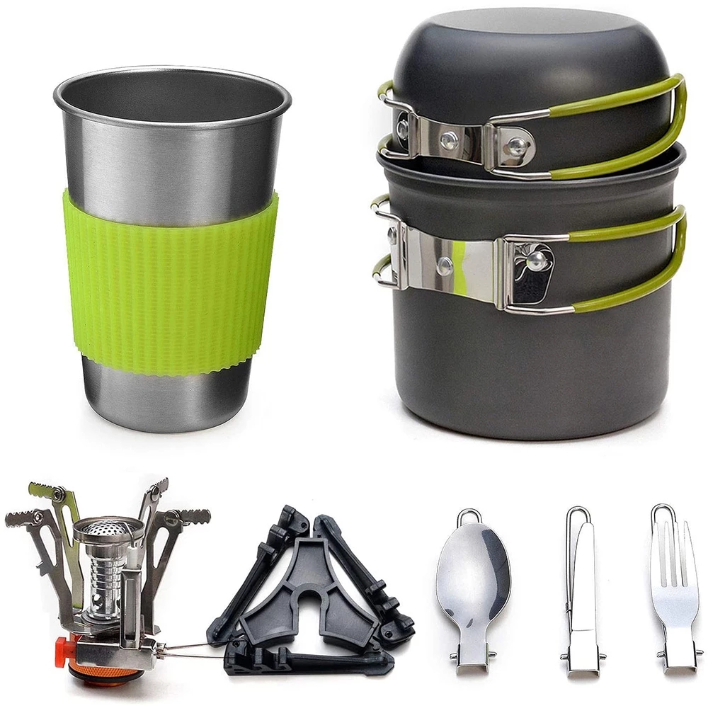 Camping Cookware Kit with Stov - Camping Cooking Utensils Kit avis et prix